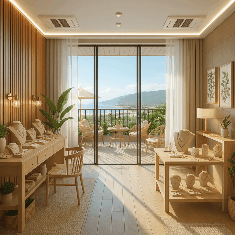 Proyecto de reforma de tienda de bisuteria en hotel Biloba Projectum