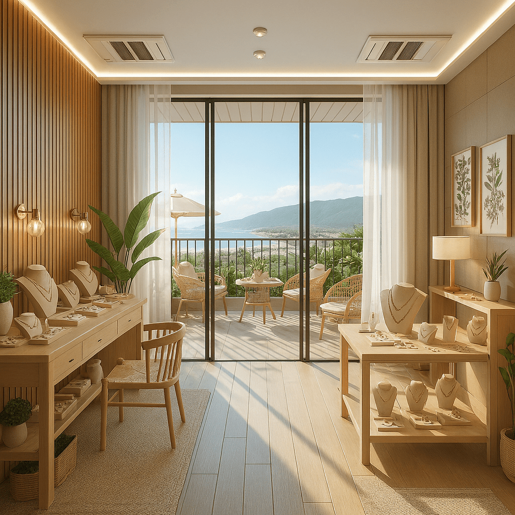 Proyecto de reforma de tienda de bisuteria en hotel Biloba Projectum